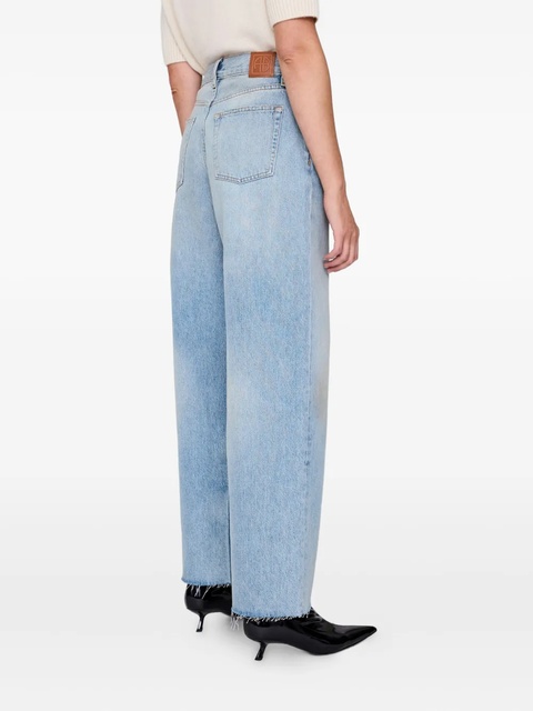 ANINE BING Manon frayed-hem jeans - Blue - zdjęcie produktu nr 2