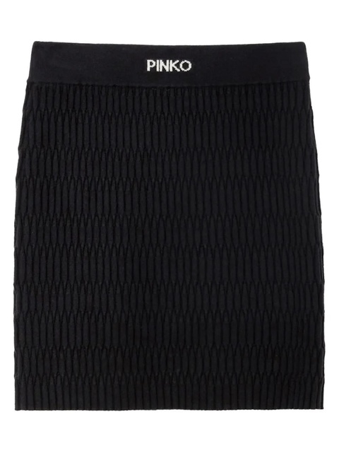PINKO Exotic mini skirt - Black - zdjęcie produktu nr 2