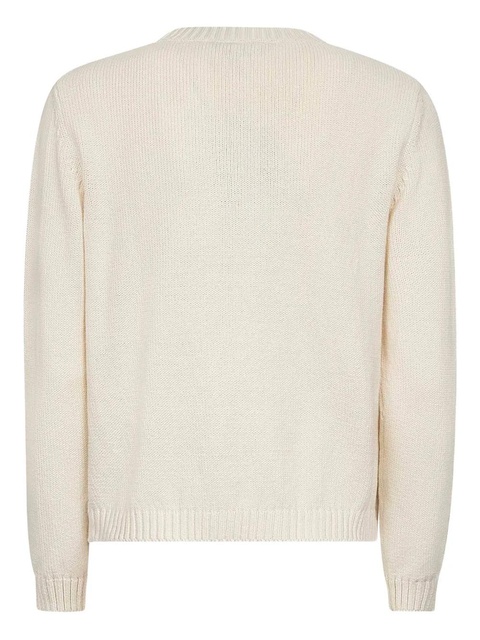 Weekend Max Mara crab-motif knitted sweater - White - zdjęcie produktu nr 1
