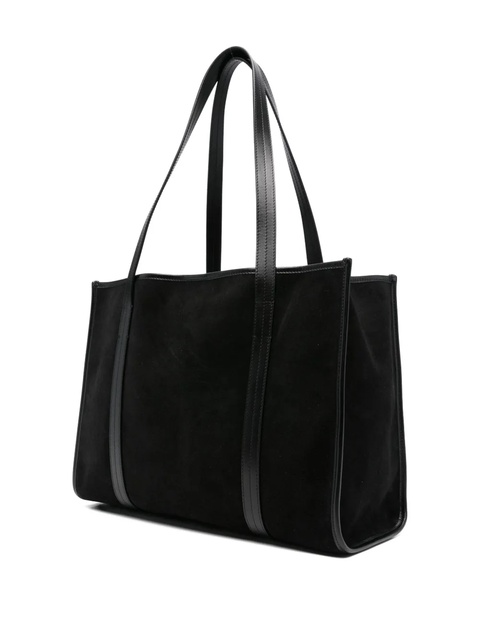 SANDRO suede-leather charm-detail tote bag - Black - zdjęcie produktu nr 2