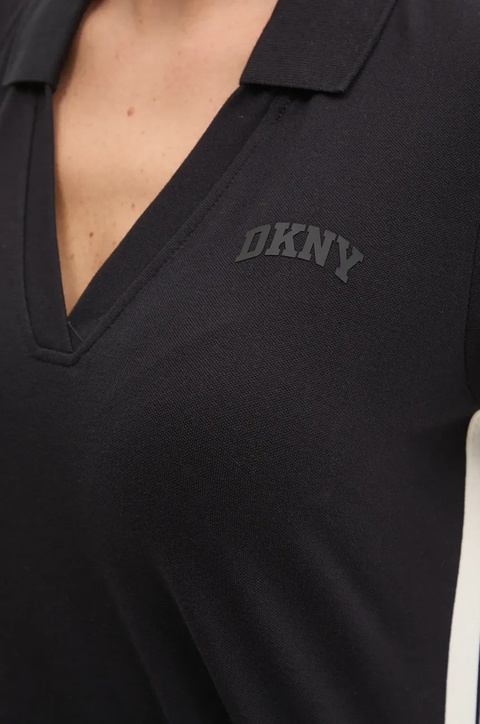 Dkny polo damski kolor czarny DP5T1212 - zdjęcie produktu nr 2