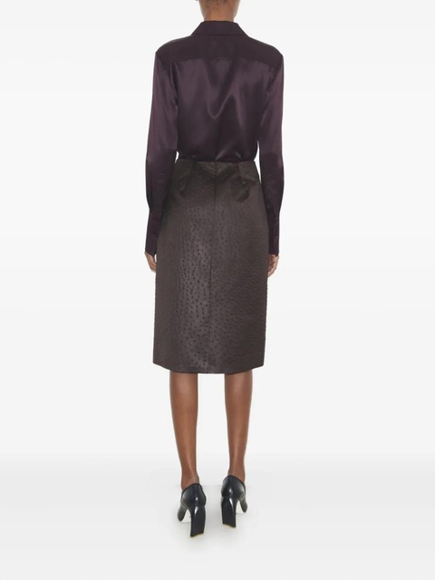 Tory Burch textured mini skirt - Purple - zdjęcie produktu nr 2