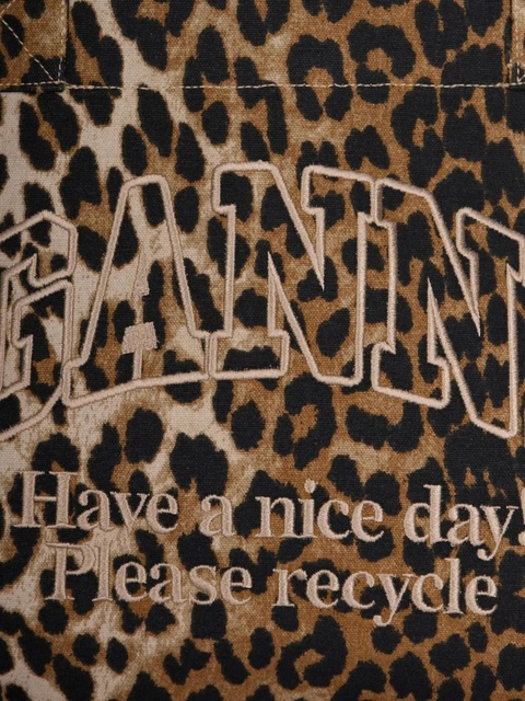 GANNI leopard-print tote bag - Brown - zdjęcie produktu nr 2
