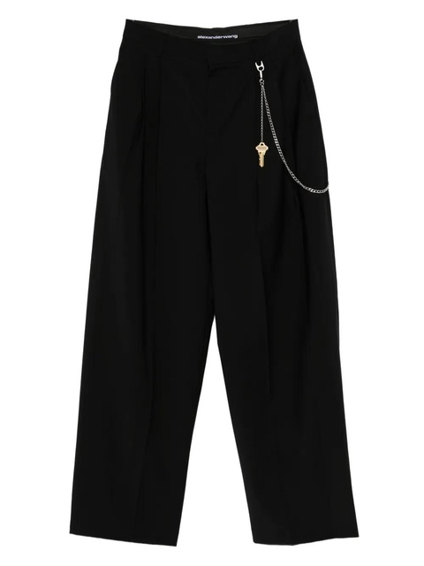 Alexander Wang pleated key-chain trousers - Black - zdjęcie produktu nr 1