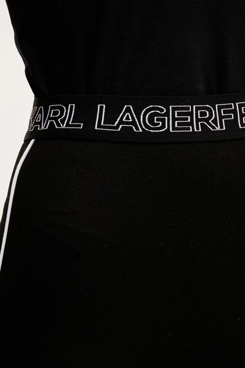 Karl Lagerfeld Jeans legginsy damskie kolor czarny gładkie A2W10153 - zdjęcie produktu nr 2