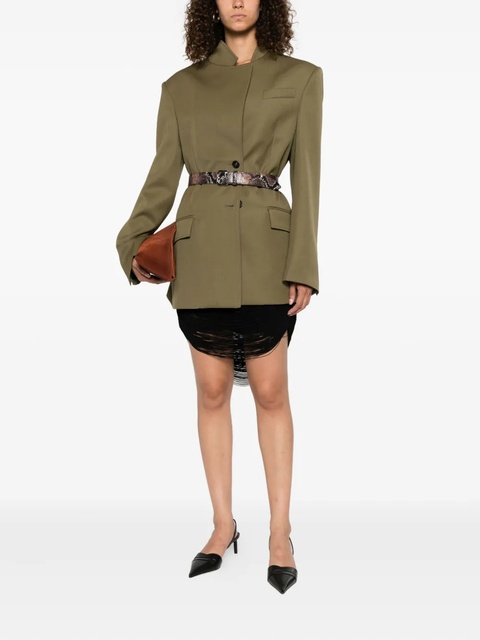 The Attico single-breasted blazer - Green - zdjęcie produktu nr 2