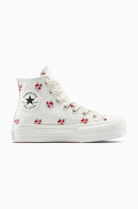 Converse trampki Chuck Taylor All Star Lift kolor biały A13659C - zdjęcie produktu nr 1