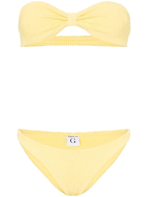 Hunza G Jean crinkle bandeau bikini - Yellow - zdjęcie produktu nr 1
