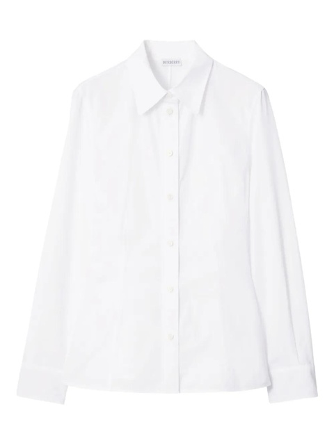 Burberry Equestrian Knight-motif cotton shirt - White - zdjęcie produktu nr 2