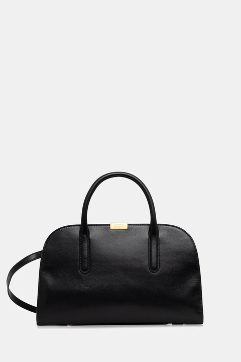 Tommy Hilfiger torebka skórzana kolor czarny AW0AW18205 - zdjęcie produktu nr 1