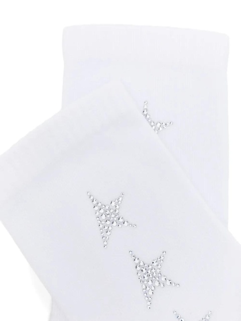 Golden Goose crystal-embellished socks - White - zdjęcie produktu nr 2