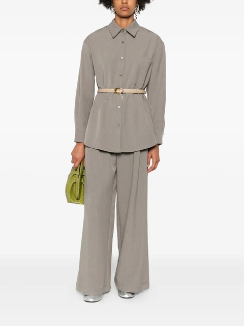 Eleh pleated welt-pocket trousers - Grey - zdjęcie produktu nr 2