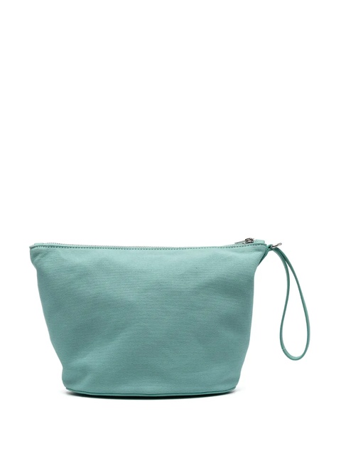 LOEWE embroidered-logo cosmetic bag - Blue - zdjęcie produktu nr 2