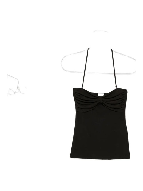 Nanushka Rissa halterneck jersey top - Green - zdjęcie produktu nr 1