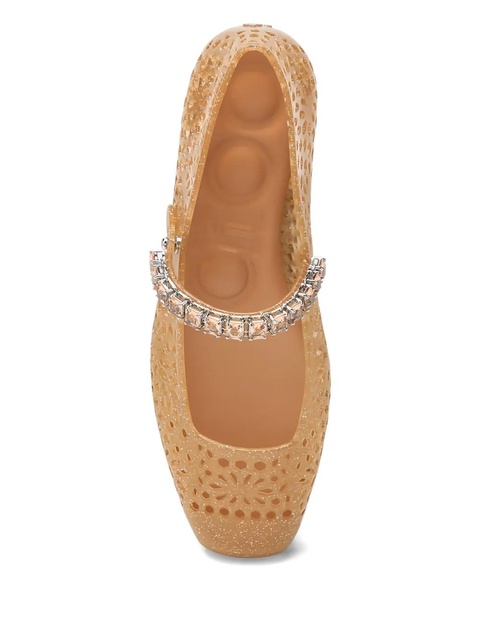Jimmy Choo jewelled laser-cut ballerina - Neutrals - zdjęcie produktu nr 2