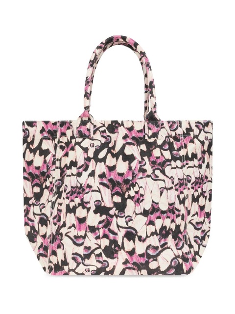 ISABEL MARANT patterned canvas tote bag - Pink - zdjęcie produktu nr 2