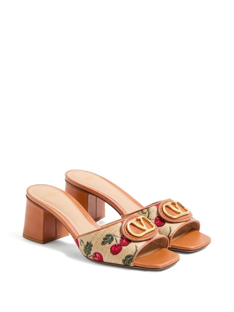 Valentino Garavani 60mm VLogo Signature Cherryfic sandals - Neutrals - zdjęcie produktu nr 2