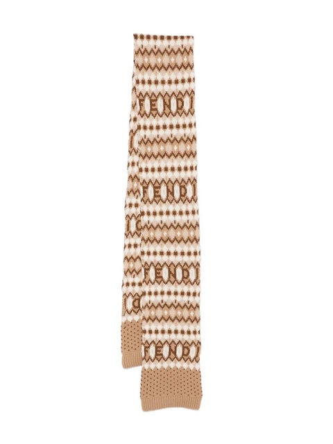 FENDI nordic scarf - Brown - zdjęcie produktu nr 1