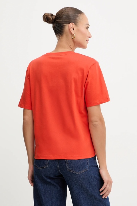 Karl Lagerfeld t-shirt bawełniany damski kolor pomarańczowy B1W17031 - zdjęcie produktu nr 2