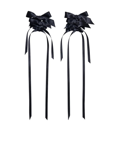 Simone Rocha multi-bow drip earrings - Black - zdjęcie produktu nr 1