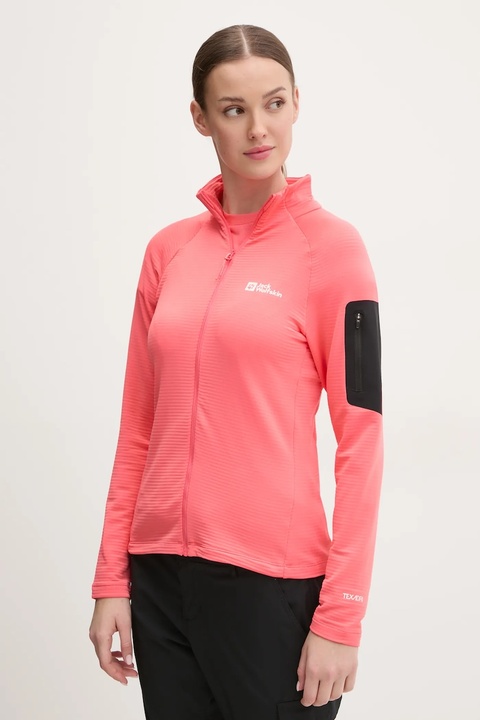 Jack Wolfskin bluza sportowa Prelight kolor pomarańczowy z aplikacją A63790 - zdjęcie produktu nr 1