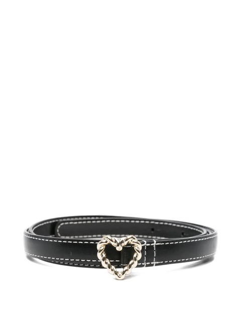 Maje heart-buckle leather belt - Black - zdjęcie produktu nr 2