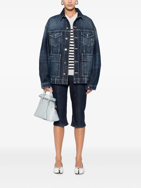 Jean Paul Gaultier drop-shoulder denim jacket - Blue - zdjęcie produktu nr 1