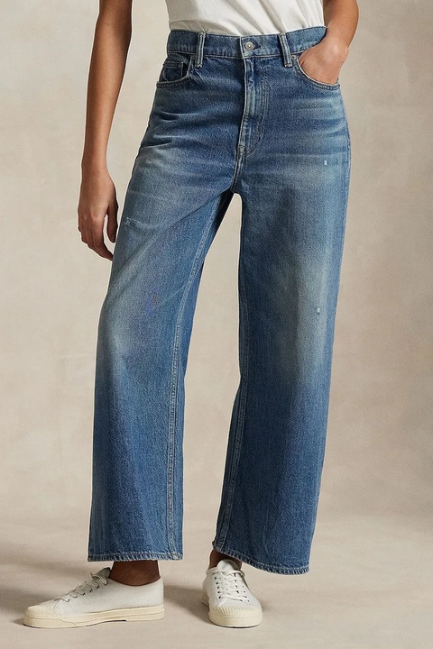 Polo Ralph Lauren jeansy bawełniane Wd Lg Crp Ankle Wide damskie high waist 211969377 - zdjęcie produktu nr 2