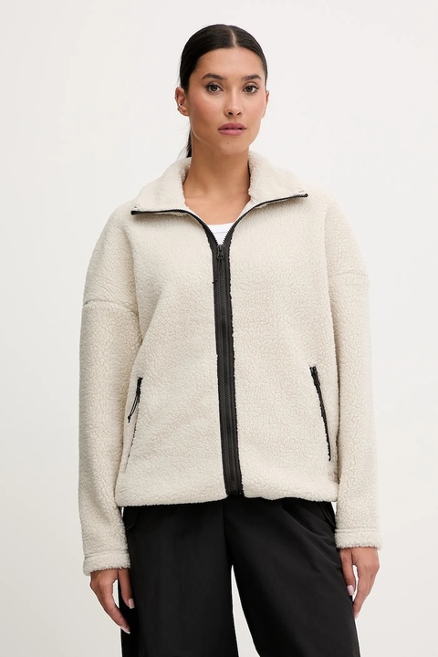 Jack Wolfskin bluza polarowa STONE LITE kolor beżowy gładka A65072 - zdjęcie produktu nr 1