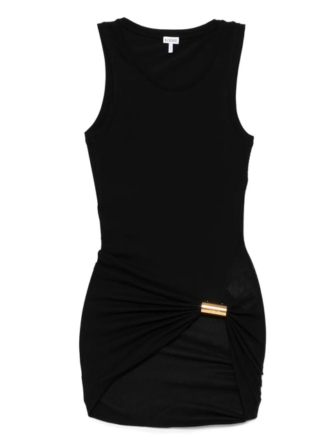 LOEWE ribbed clasp-detail top - Black - zdjęcie produktu nr 1