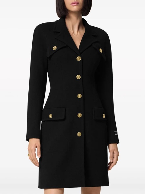 Versace wool-blend raglan coat - Black - zdjęcie produktu nr 2