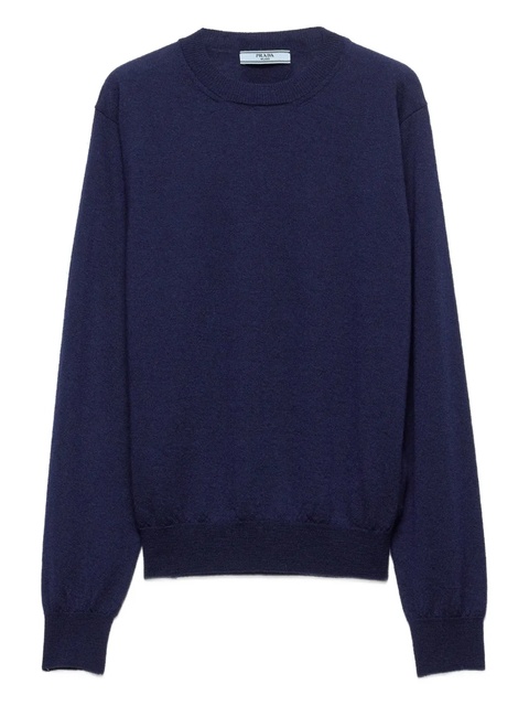 Prada crew-neck cashmere sweater - Blue - zdjęcie produktu nr 1