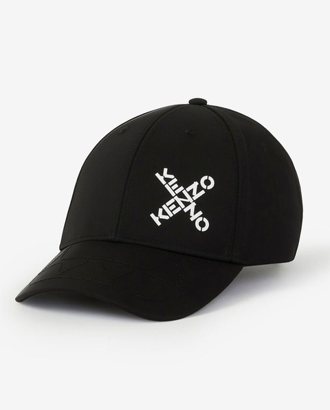 KENZO - Czarna czapka z logo Sport - zdjęcie produktu nr 1