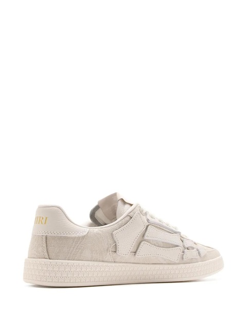 AMIRI skeleton-detail canvas sneakers - Neutrals - zdjęcie produktu nr 2