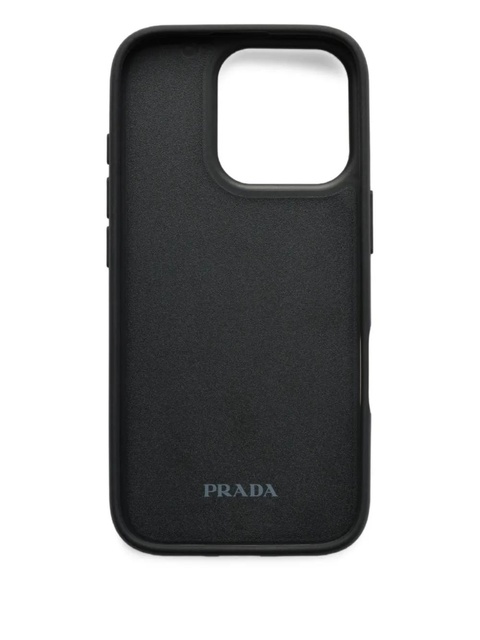 Prada Saffiano leather iPhone 16 Pro case - Green - zdjęcie produktu nr 2