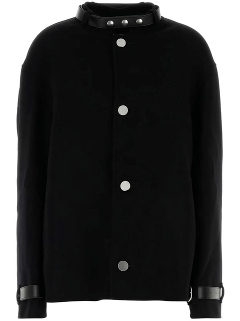 Jil Sander belt-detail cashmere jacket - Black - zdjęcie produktu nr 1