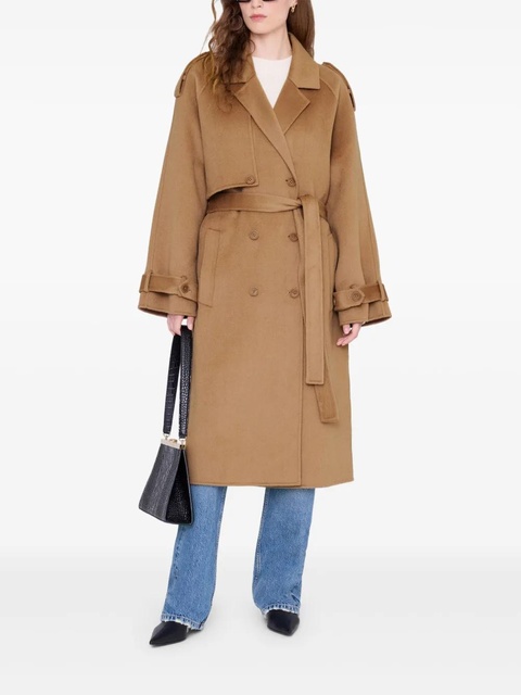 ANINE BING Rickie belted trench coat - Brown - zdjęcie produktu nr 2