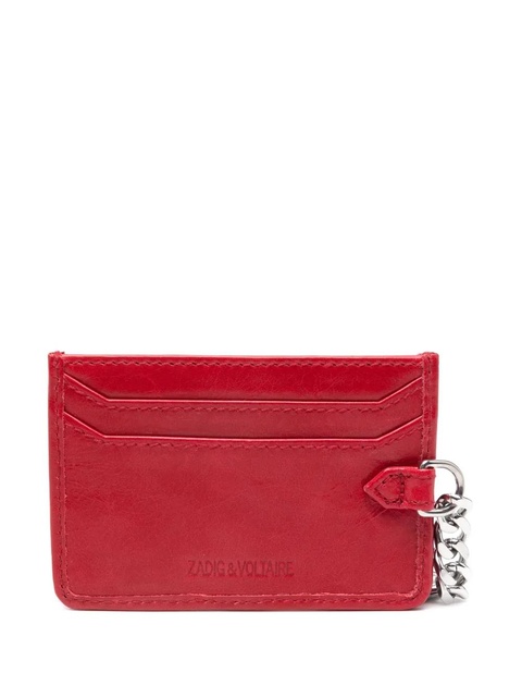 Zadig&Voltaire Sunny Pass leather card holder - Red - zdjęcie produktu nr 2