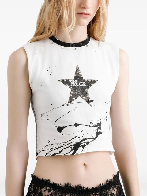 Dolce & Gabbana star-print studded top - White - zdjęcie produktu nr 2