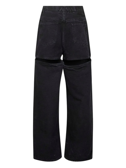 The Attico cut-out jeans - Black - zdjęcie produktu nr 2