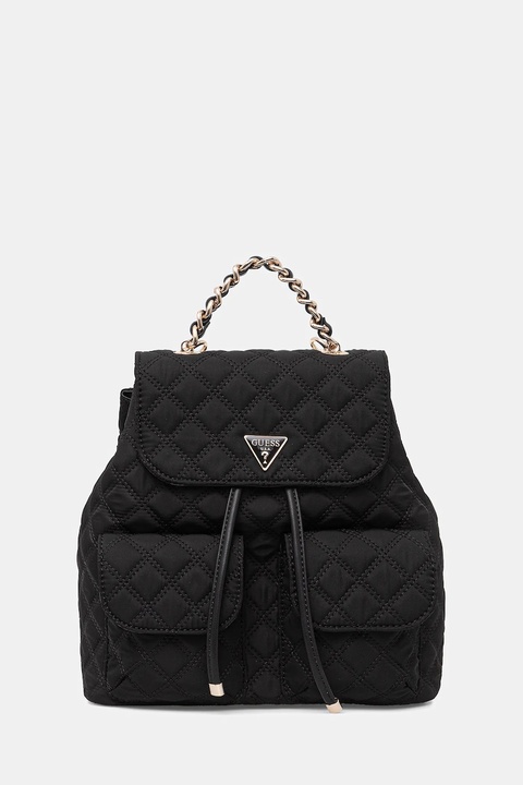 Guess plecak GIULLY damski kolor czarny mały gładki HWYQ96 73330 - zdjęcie produktu nr 1