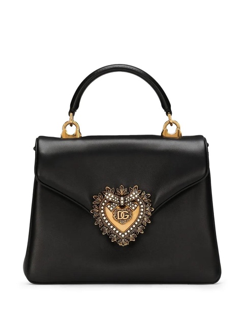 Dolce & Gabbana Devotion leather tote bag - Black - zdjęcie produktu nr 1