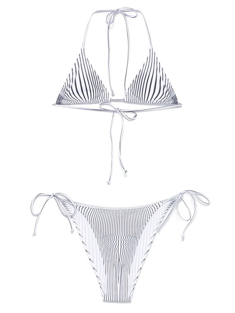 Jean Paul Gaultier striped bikini - White - zdjęcie produktu nr 1