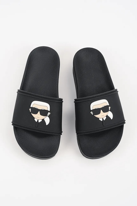 Karl Lagerfeld klapki KONDO MAXI damskie kolor czarny na platformie KL80805A - zdjęcie produktu nr 2