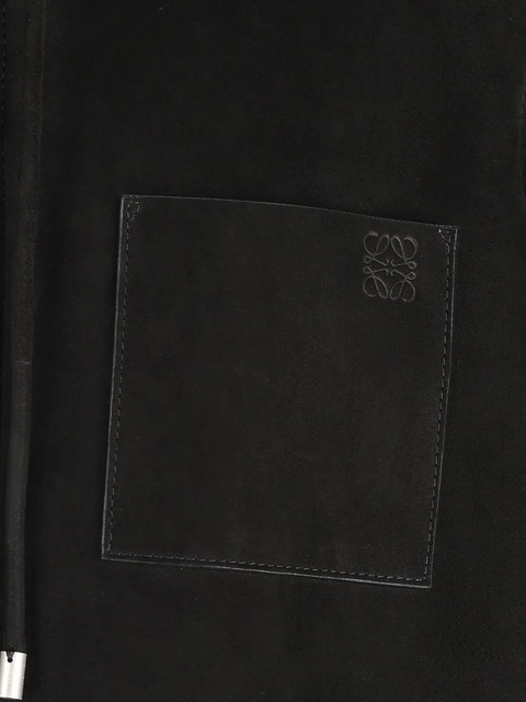 LOEWE hooded shearling jacket - Black - zdjęcie produktu nr 2
