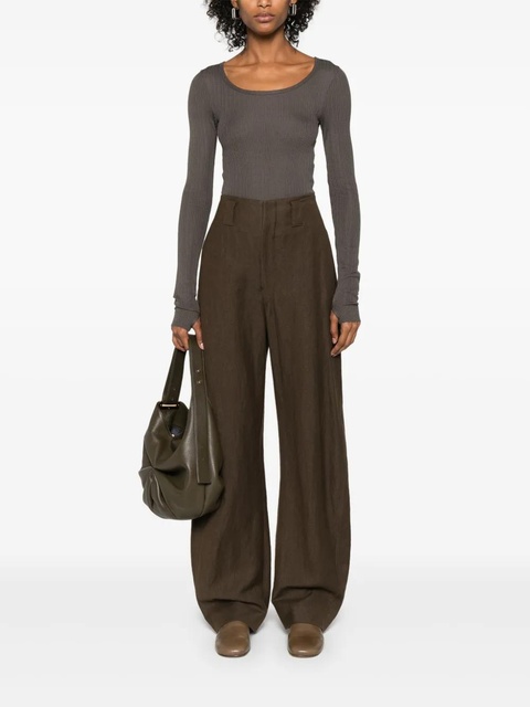 LEMAIRE long-sleeve bodysuit - Brown - zdjęcie produktu nr 2
