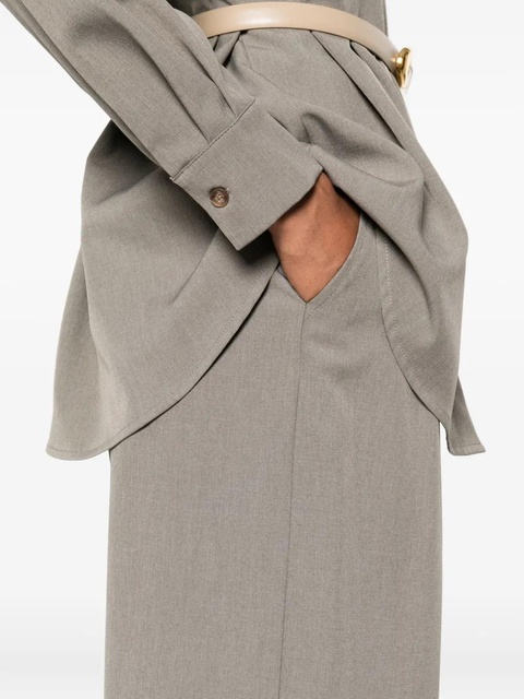 Eleh pleated welt-pocket trousers - Grey - zdjęcie produktu nr 1