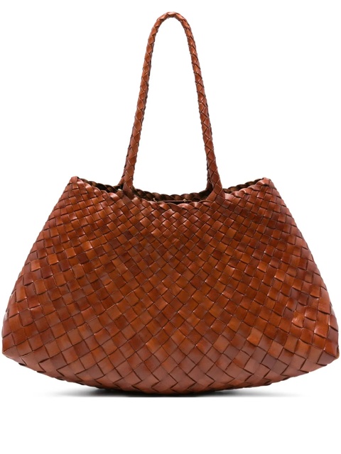DRAGON DIFFUSION woven leather tote bag - Brown - zdjęcie produktu nr 1