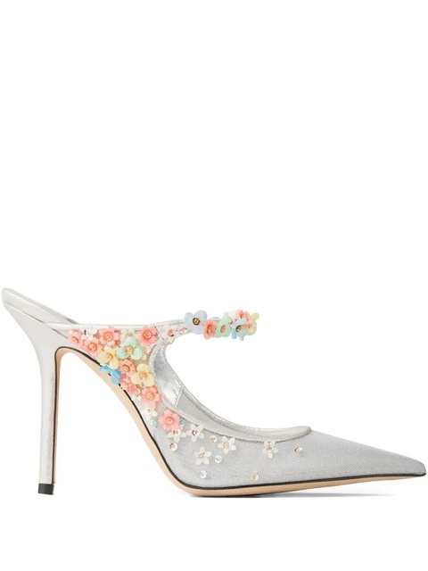 Jimmy Choo 100mm Bing Daisy pumps - Silver - zdjęcie produktu nr 1