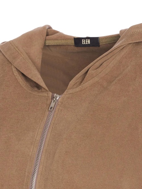 Eleh zip-front hoodie - Neutrals - zdjęcie produktu nr 1
